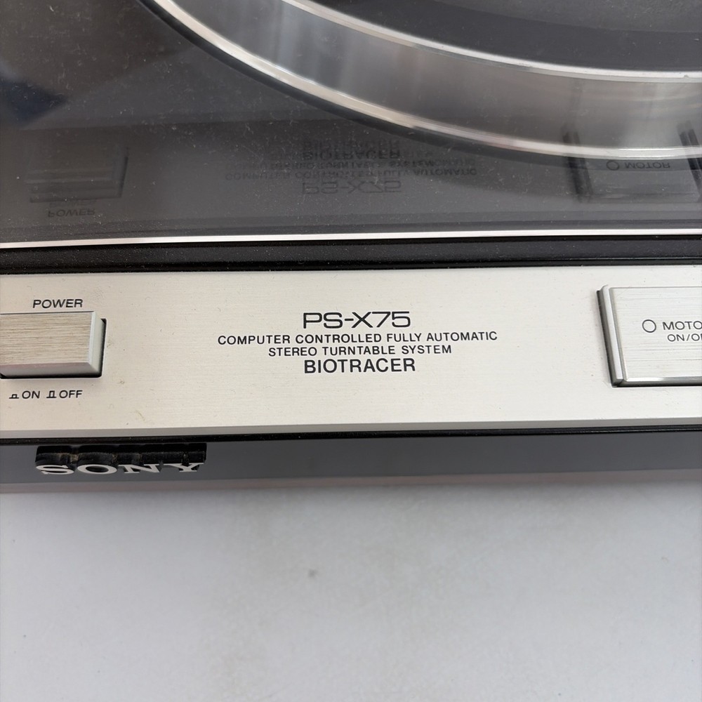 Sony PS-X75 Computer Controlled Fully Automatic Stereo Turntable Works Great