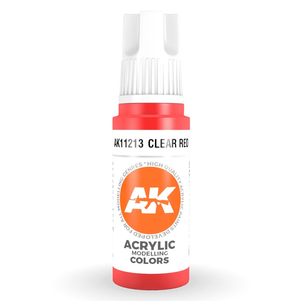 AK Interactive 3rd Gen Acrylic -Clear Red 17ml AK11213