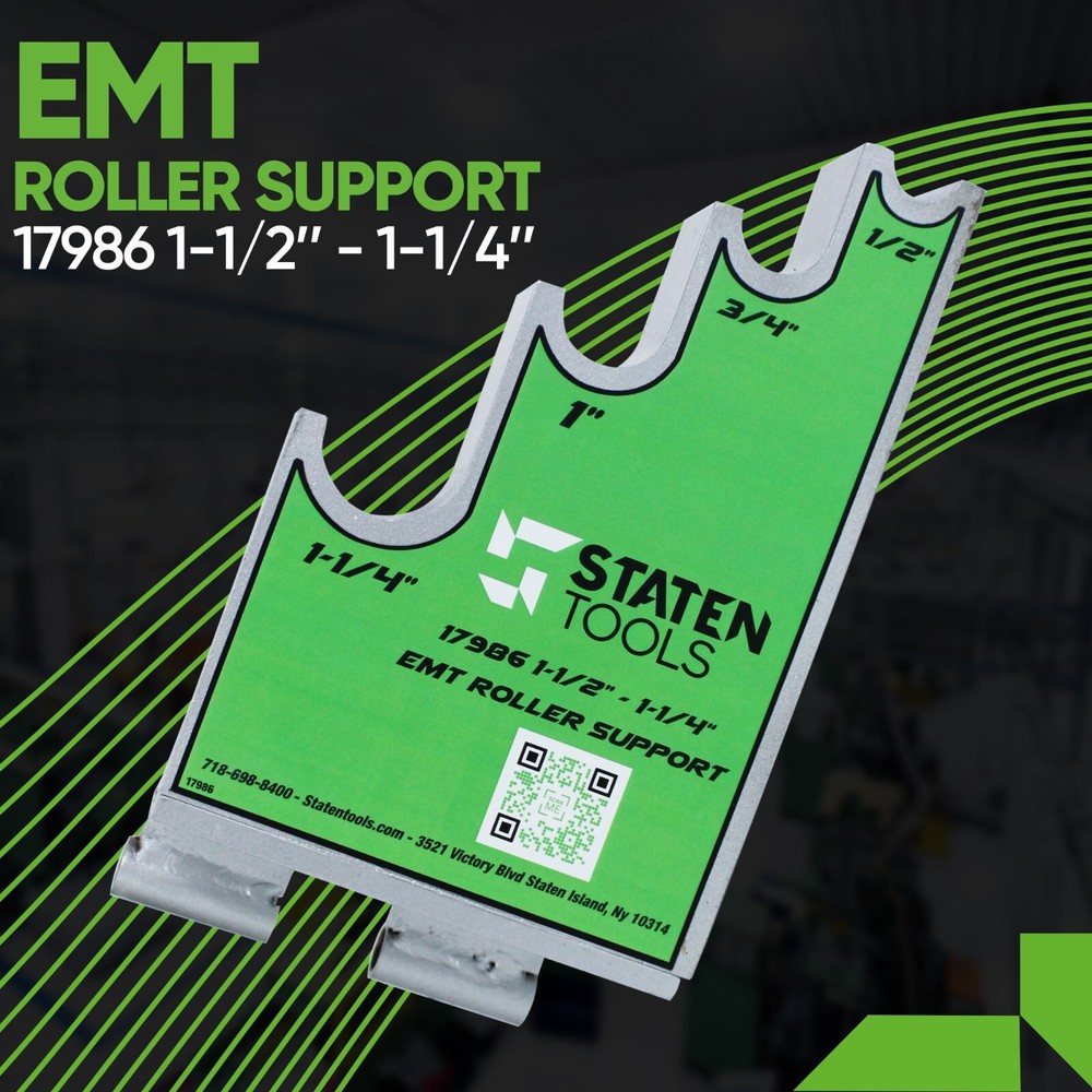 Staten Tools 17986 1/2" - 1-1/4" Support Roller for EMT Greenlee Current