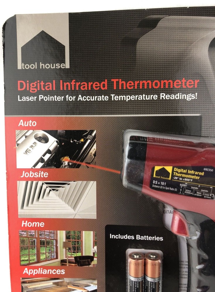 Laser Pointer Digital Infrared Thermometer NEW Tool House 770383S