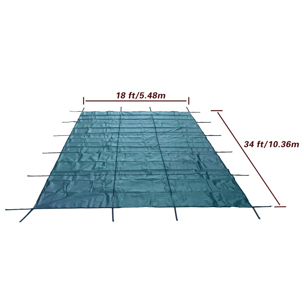 LABLT Inground Pool Cover Safety For Rectangle Swimming , Mesh Solid Pool Cover