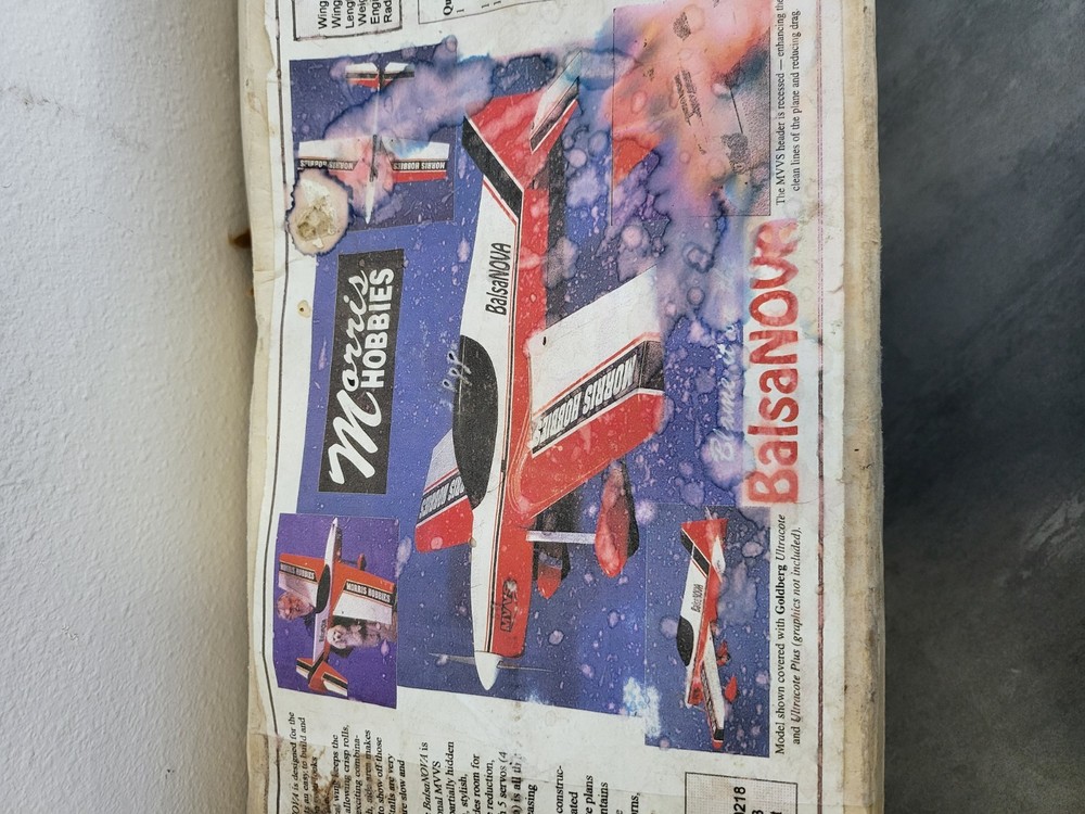 MORRIS HOBBIES "BALSA NOVA" SPORT/PATTERN RC MODEL AIRPLANE KIT