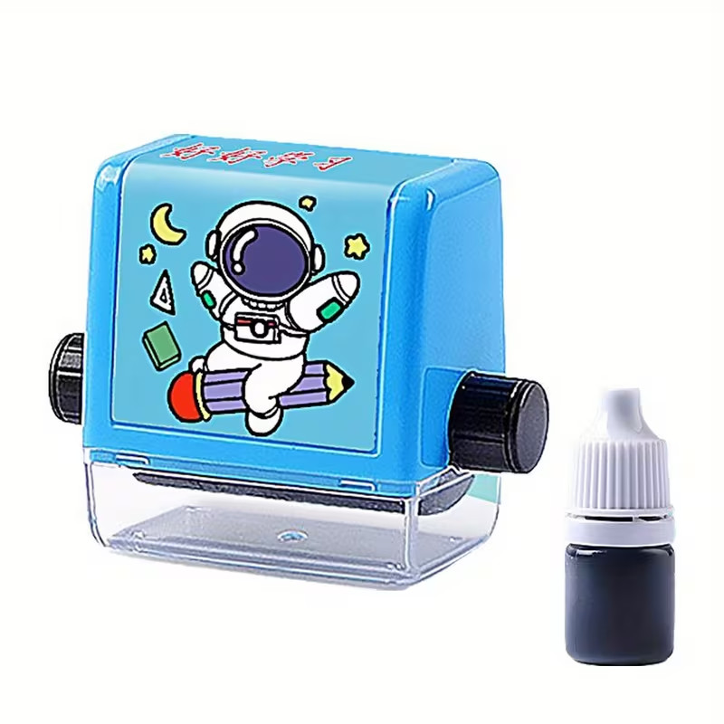 Kids Math Roller Stamp Addition Subtraction Learning Tool Reusable Educational