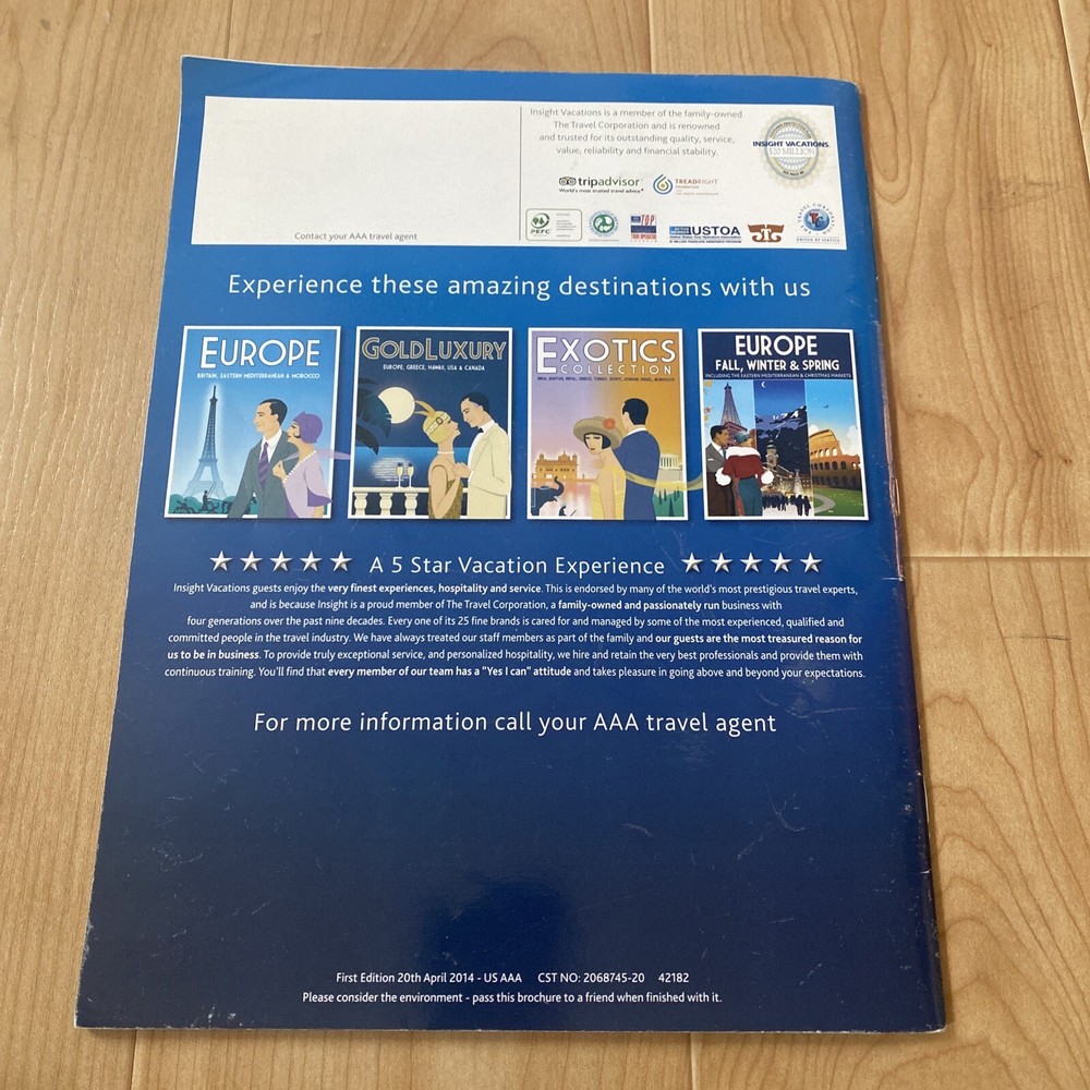 AAA travel USA & Canada Insight Vacations Guide