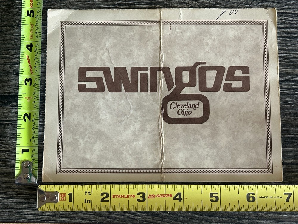 Kiss Concert Tour 1970's SWINGOS Hotel Cleveland Ohio Postcard 5x7 Aucoin Era