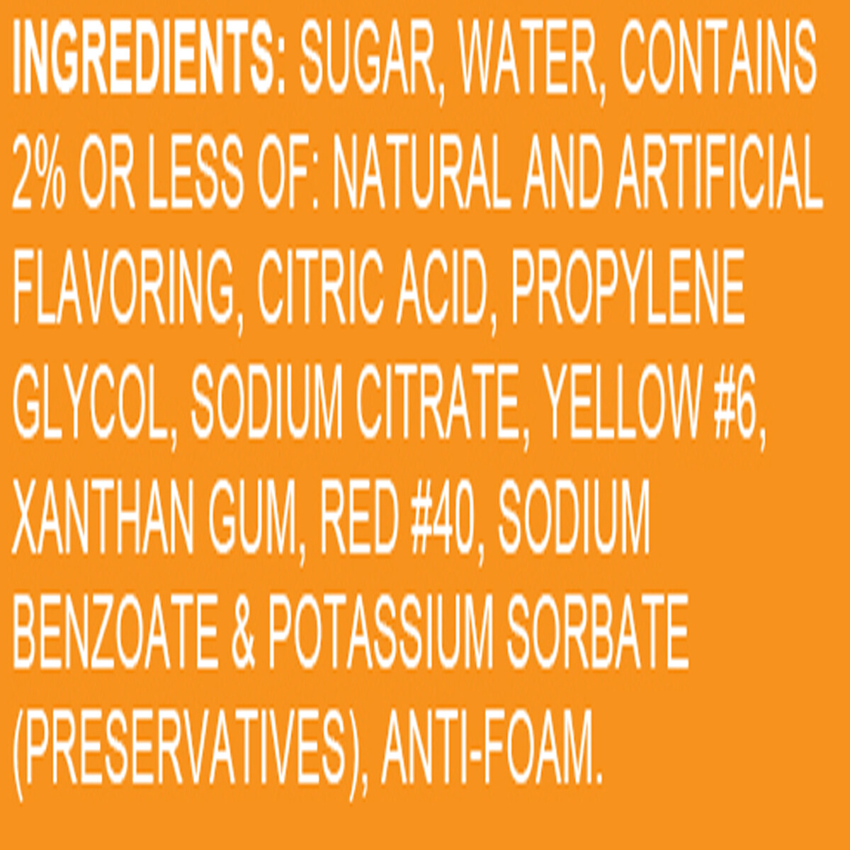 Hypothermias ORANGE Flavor Syrup 🍧 Snow Cone machine Shaved Ice Syrup GALLON