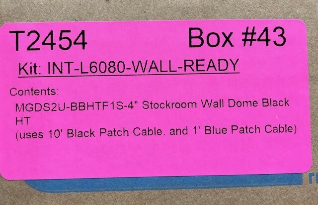 Wren Solutions MGDS2U-BBHTF1S-4” Wall Dome Black HT for security camera