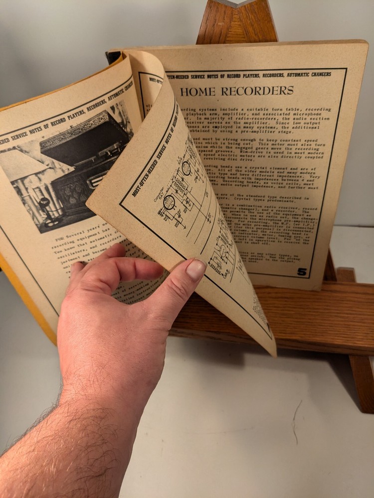 Supreme Publications 1946 - Most Often Needed Service Notes - Record Players