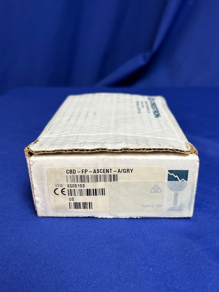 Crestron CBD-FP-ASCENT-A/GRY, Ascent Solid Metal Faceplate, Anodized Gray