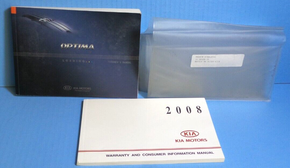 08 2008 Kia Optima owners manual