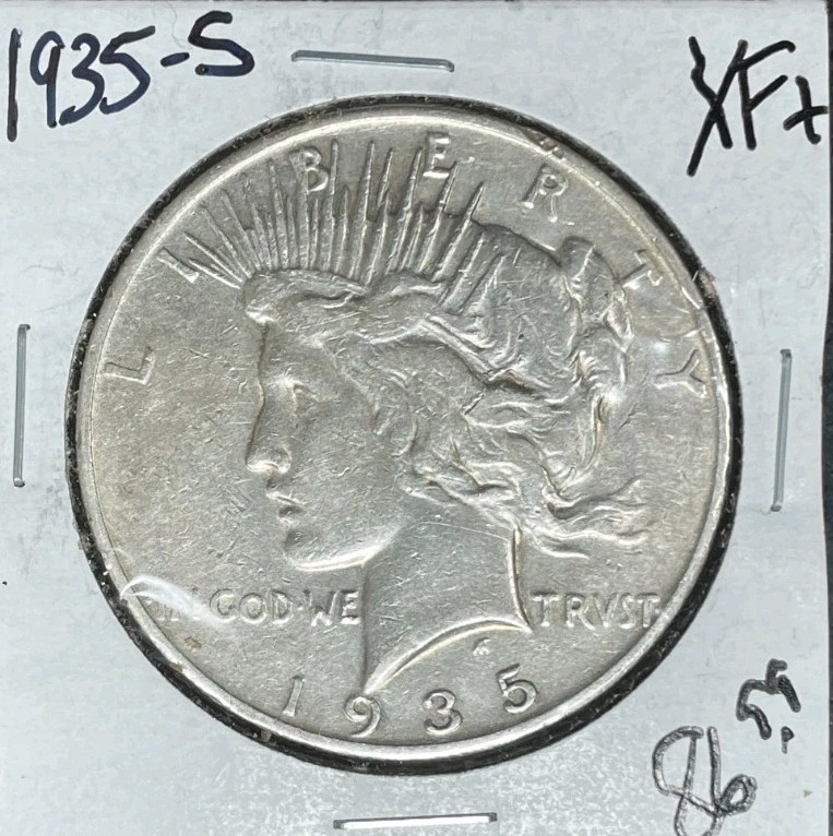 1935-S PEACE SILVER DOLLAR ~ XF + ~NICE COIN