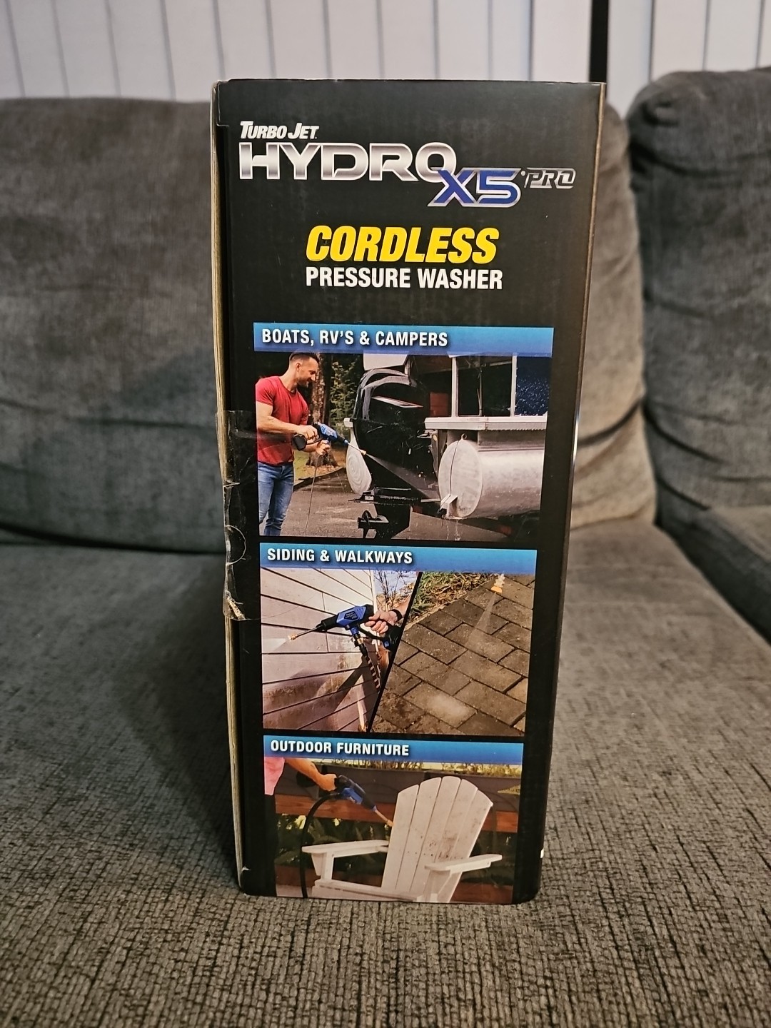 Turbo Jet Hydrox5 Pro Portable Cordless Pressure Washer With 21V 3000Mah Battery