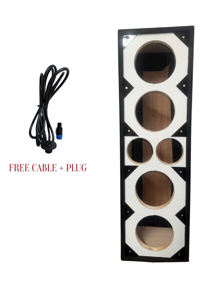 4 DRIVER 2 TWEETERS BOX +FREE CABLE + PLUG