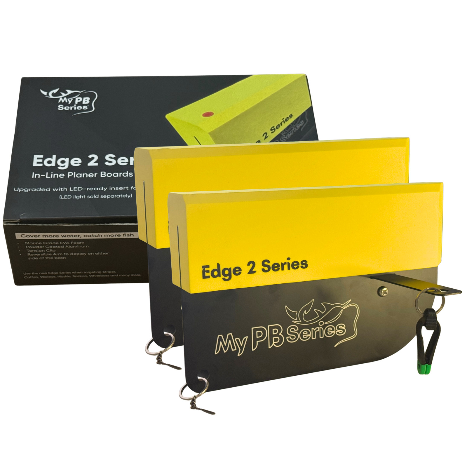 My PB Series Edge 2 Planer Boards 2 Pack | Heavy Duty | Adjustable | LED Ready