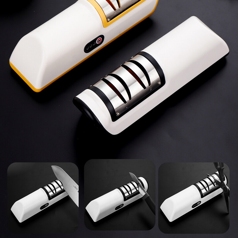 USB Rechargeable Electric Knife Sharpener Automatic Adjustable Kitchen Tool