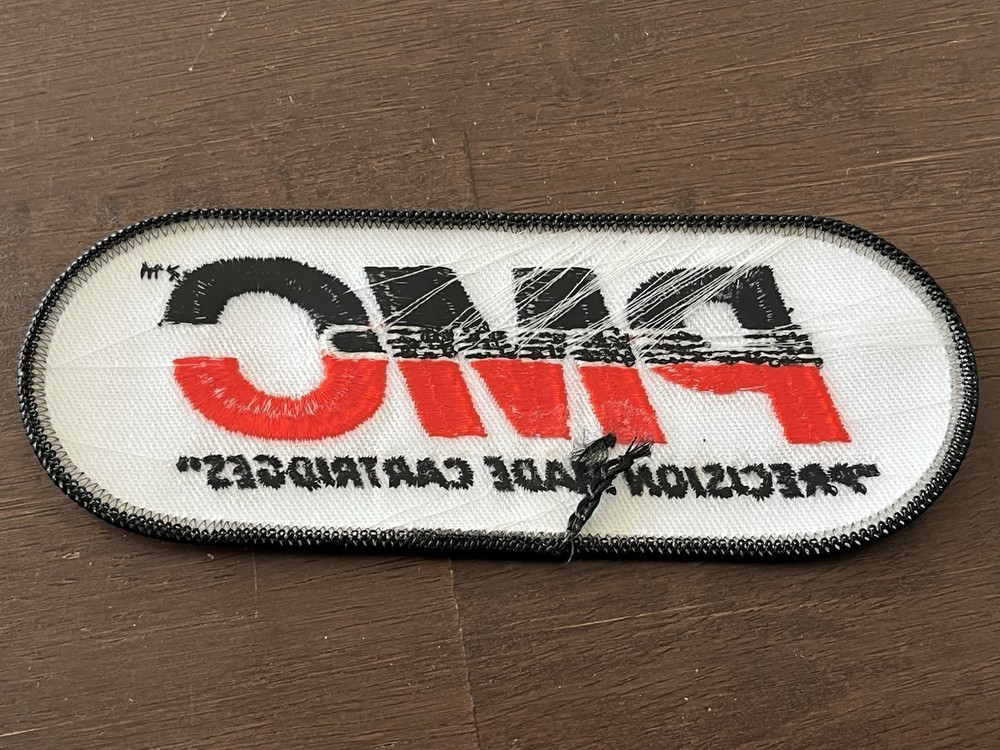 VINTAGE "PMC” PRECISION MADE CARTRIDGES” Patch