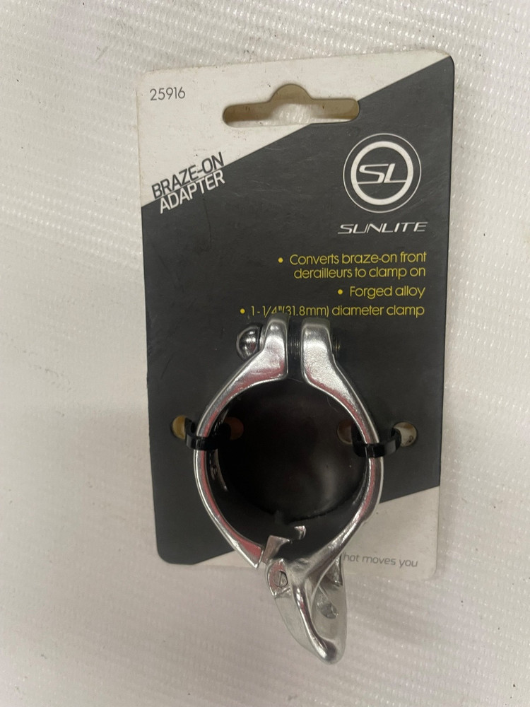 Sunlite Front Derailleur Braze-on adapter Silver