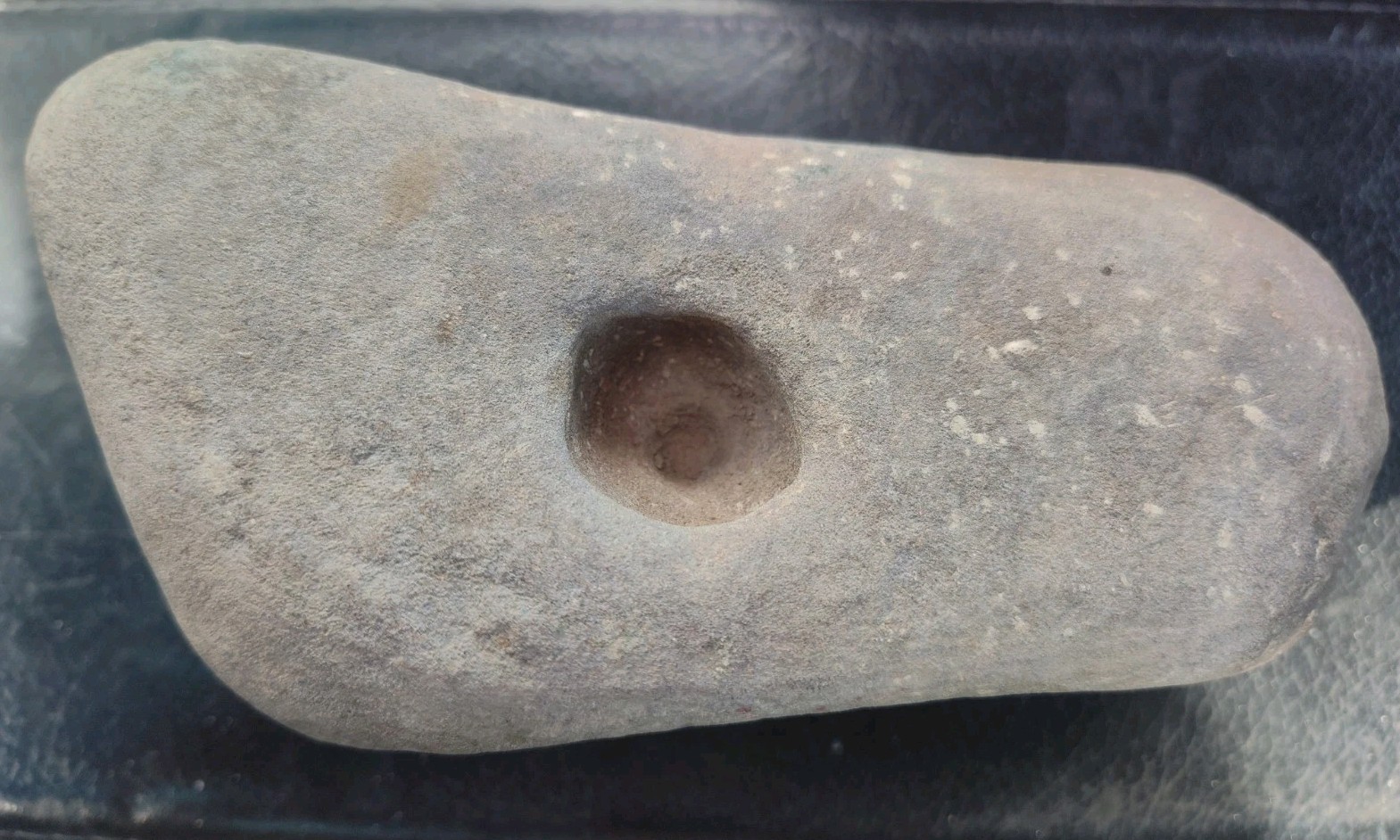 Indian Artifacts Fire Starting Stone Base Mortar Pre 1600