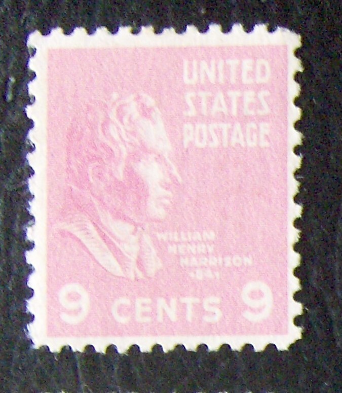 US  9¢ Stamp SC#814 HARRISON MNH 1938
