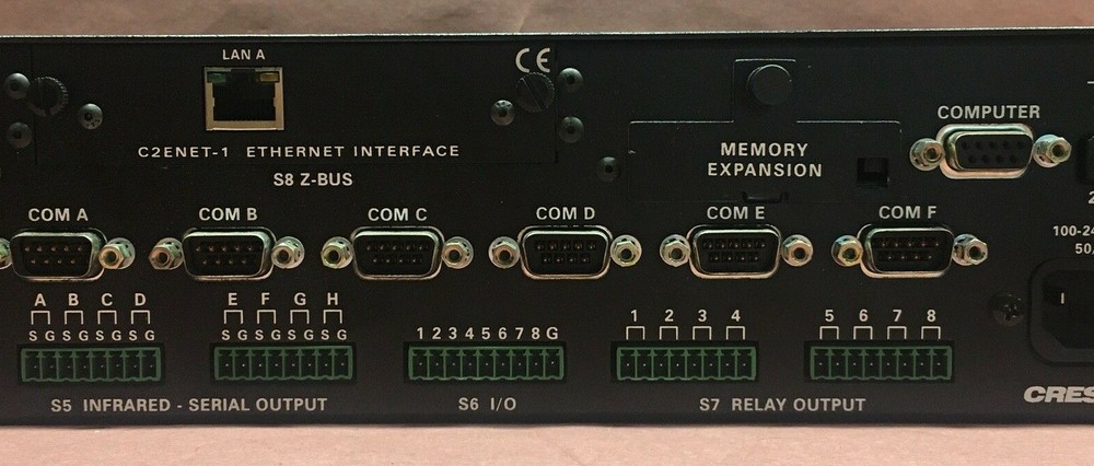Crestron PRO2 Professional Video Control Processor C2ENET-1 C2COM-3 CNXRY-8 X 2