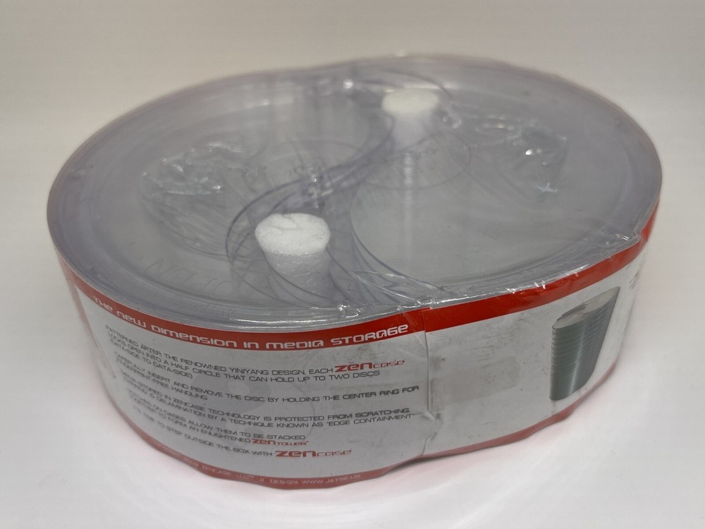 10 PACK NEW ZENCASE CD DVD CASE STORAGE, CLEAR, ZENCASE
