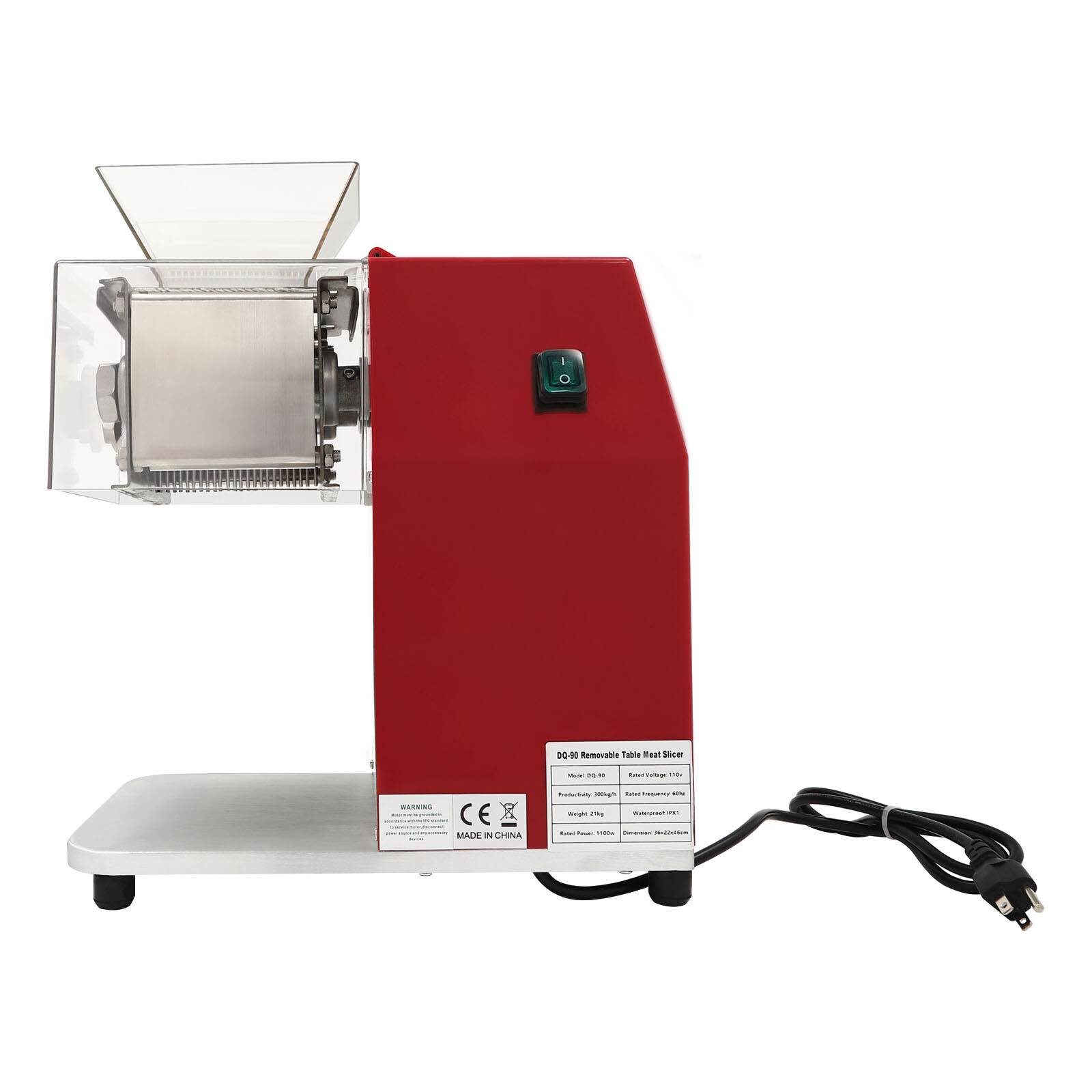 Commercial Electric Meat Cutter Slicer Shredding Cutting Machine Kitchen 1100W