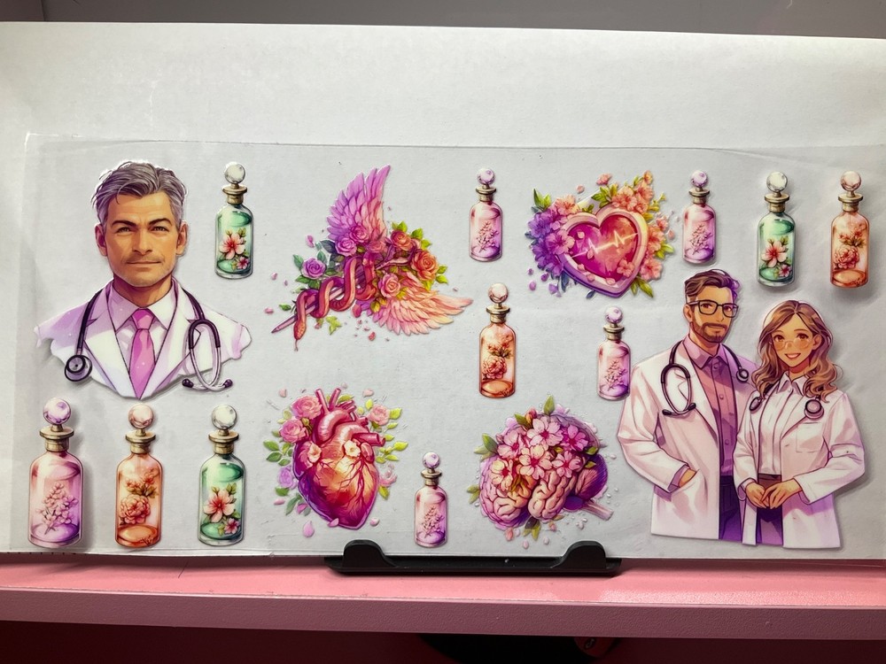 UvDtf Nurse Theme Wraps