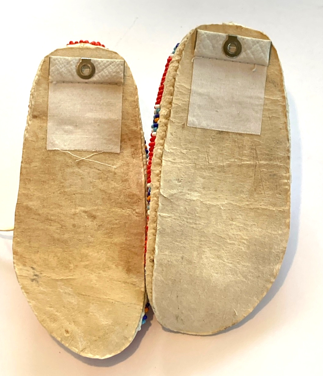 Moccasins - Child's Beaded Moccasins - Traditional Handmade Beaded Moccasins