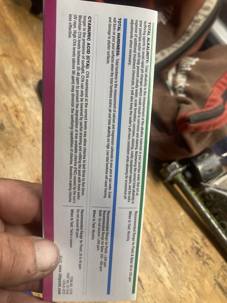 6-Way Pool Test Kit