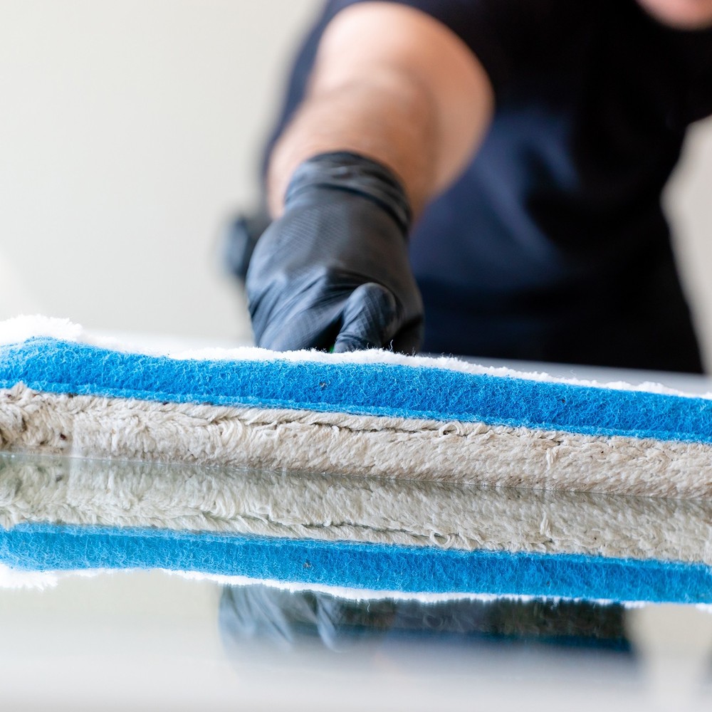 Microfiber Window Scrubber Replacement Head 9.84" White