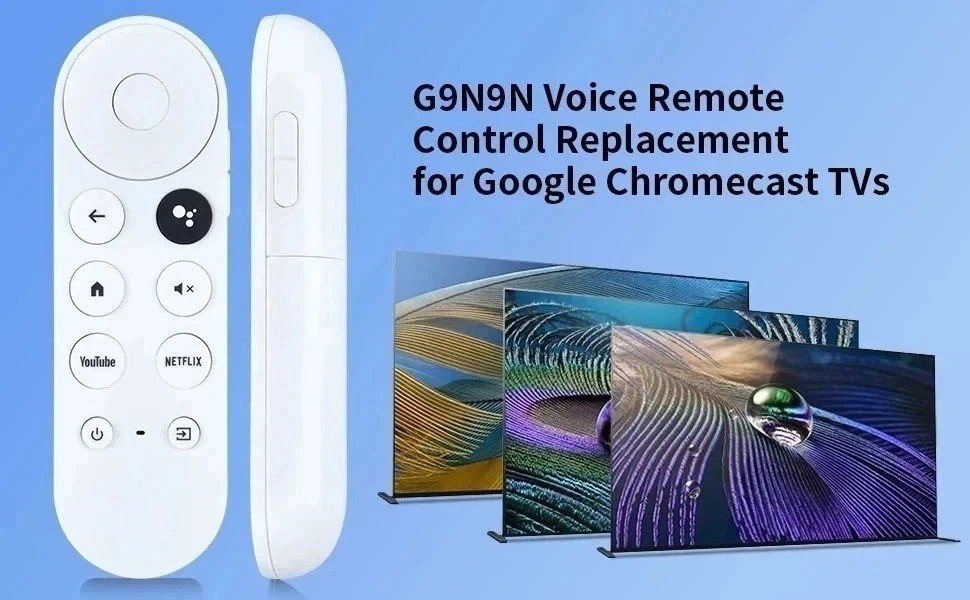 New Replacement For Chromecast With Google TV Voice Bluetooth IR Remote Control.