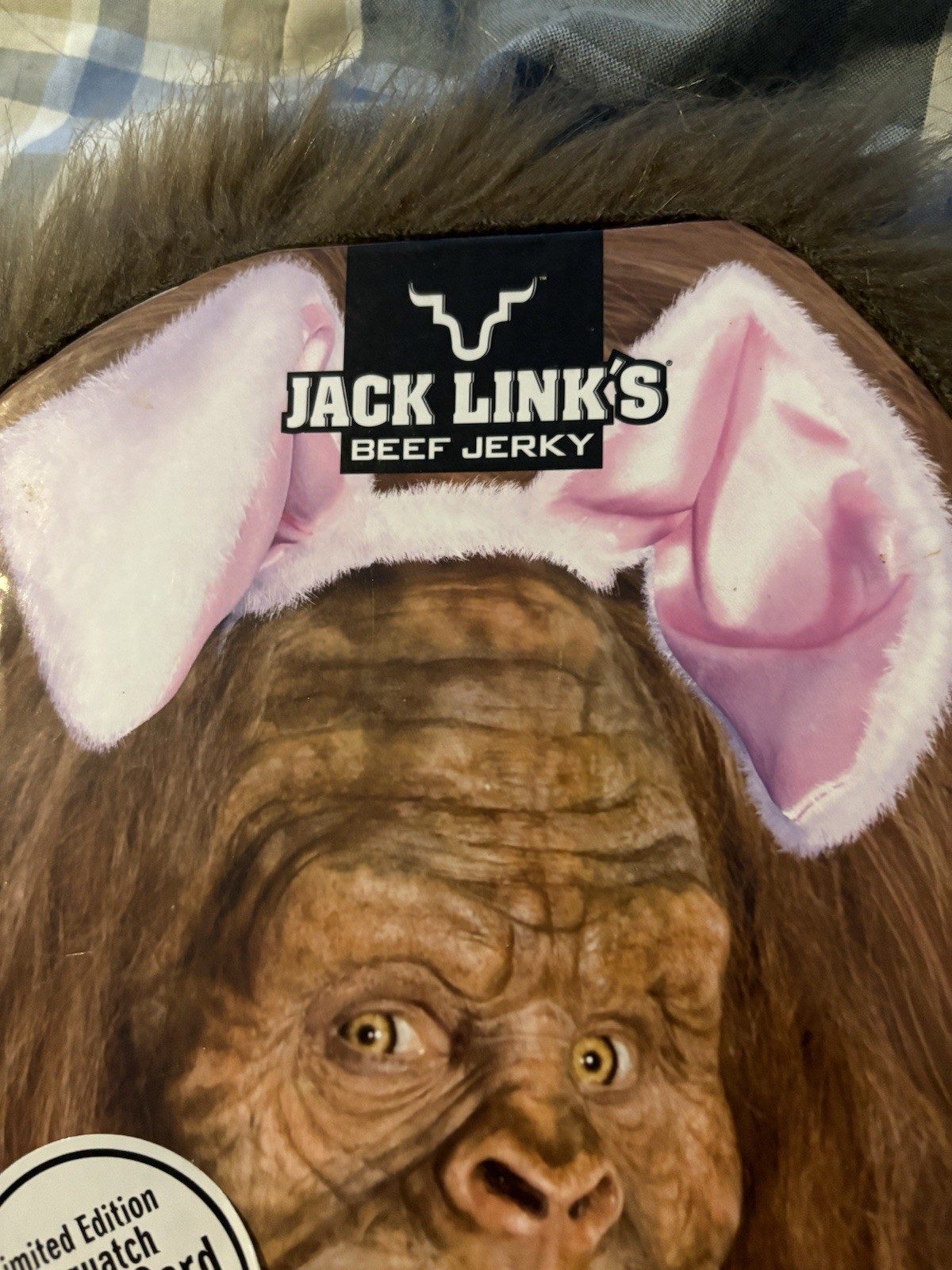 JACK LINK'S BEEF JERKY Bigfoot SASQUATCH TRADING CARD Easter Mens Gift Yeti Fur