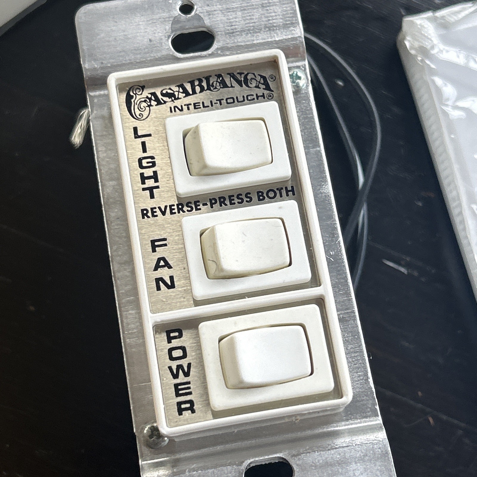 Casablanca W-11 Inteli Touch Ceiling Fan Wall Control Switch Snow White