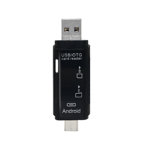 Portable Travel Memory Card Reader USB/Type-C/Micro-USB 3 in 1 SD/TF Card Reader