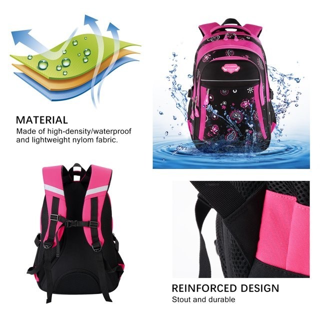 Girls Backpack Large Capacity Splash Proof School Backpack Laptop Backpack