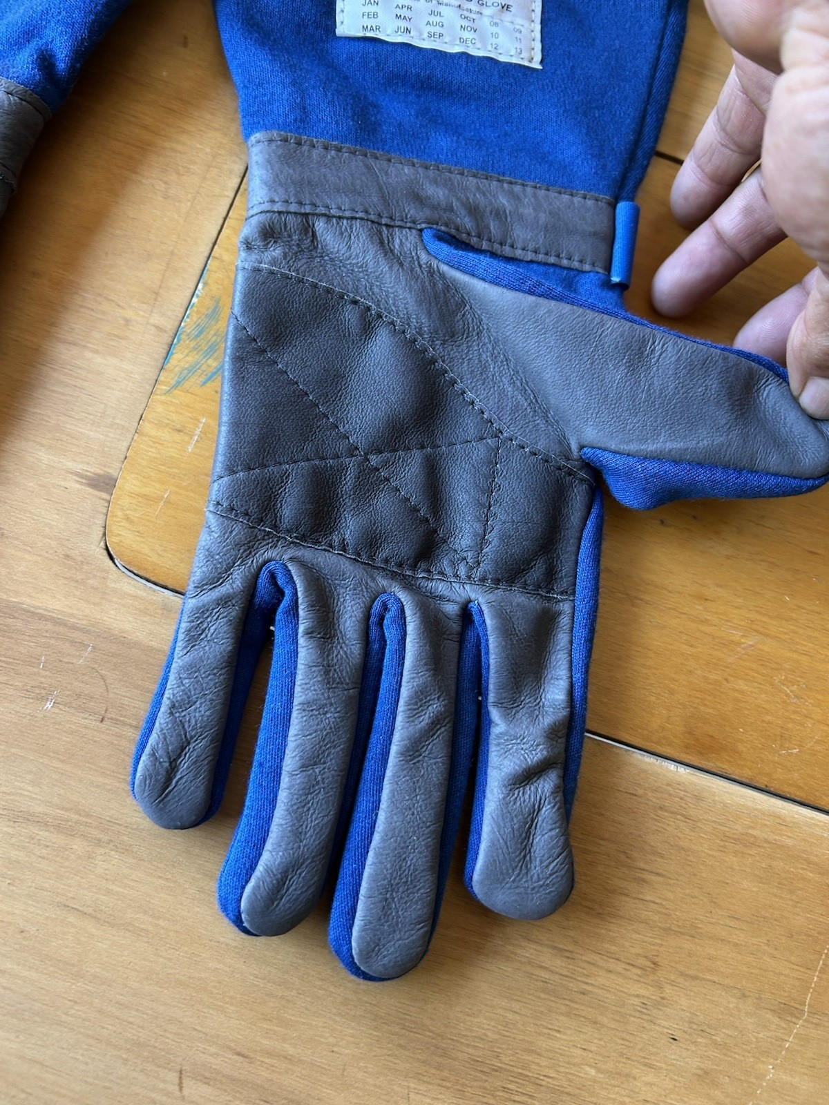 Deist Driving Gloves - SFI 3.3/5 Glove Safety Men's Large Blue