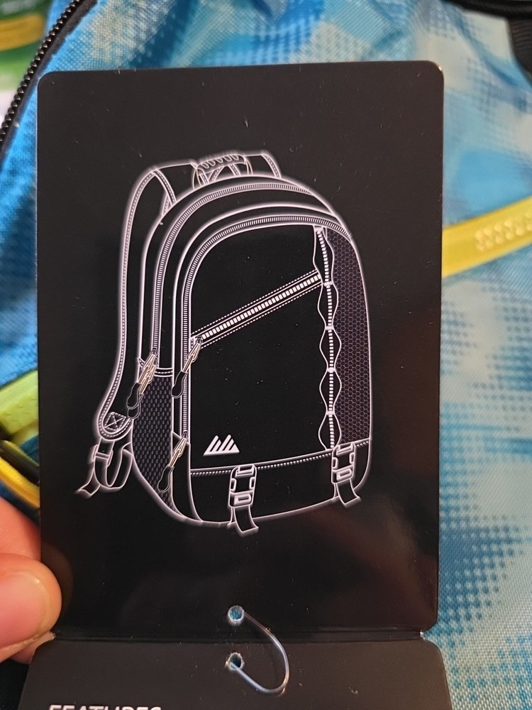 Summit Ridge 18" Backpack - Blue/Yellow/Black - NWT