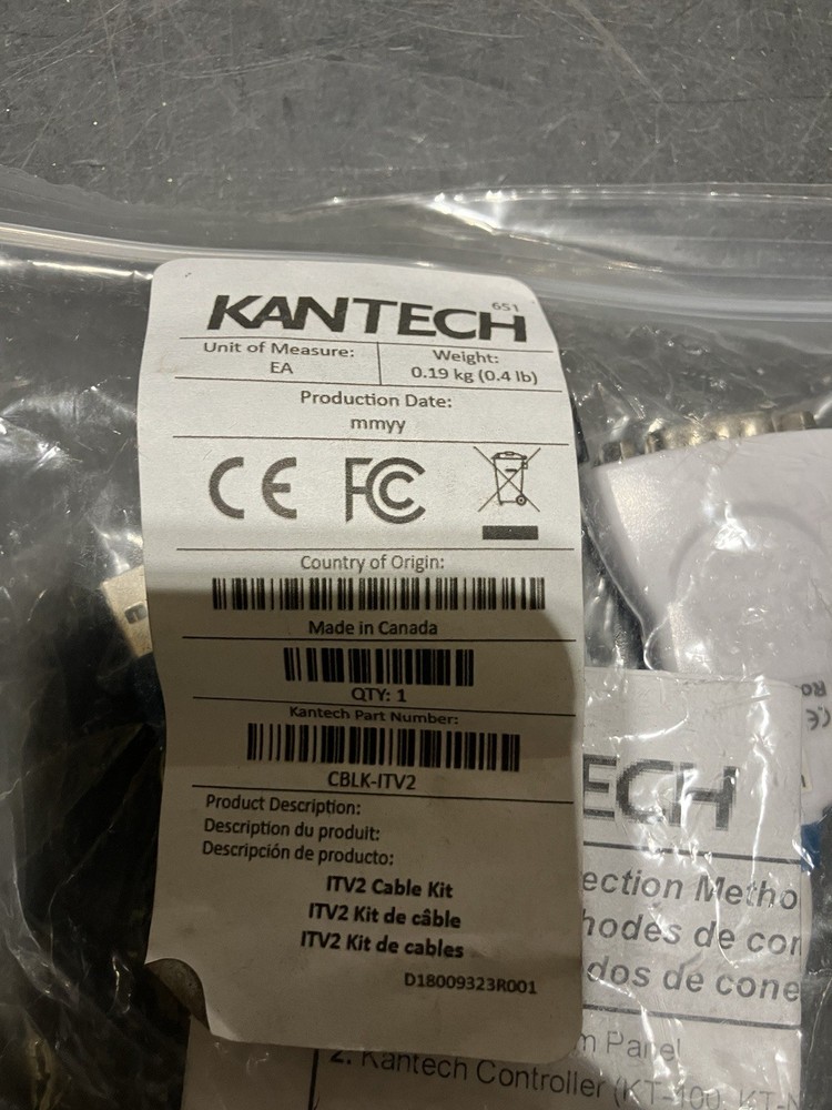 Kantech CBLK-ITV2 Multible Connection Cable Kit