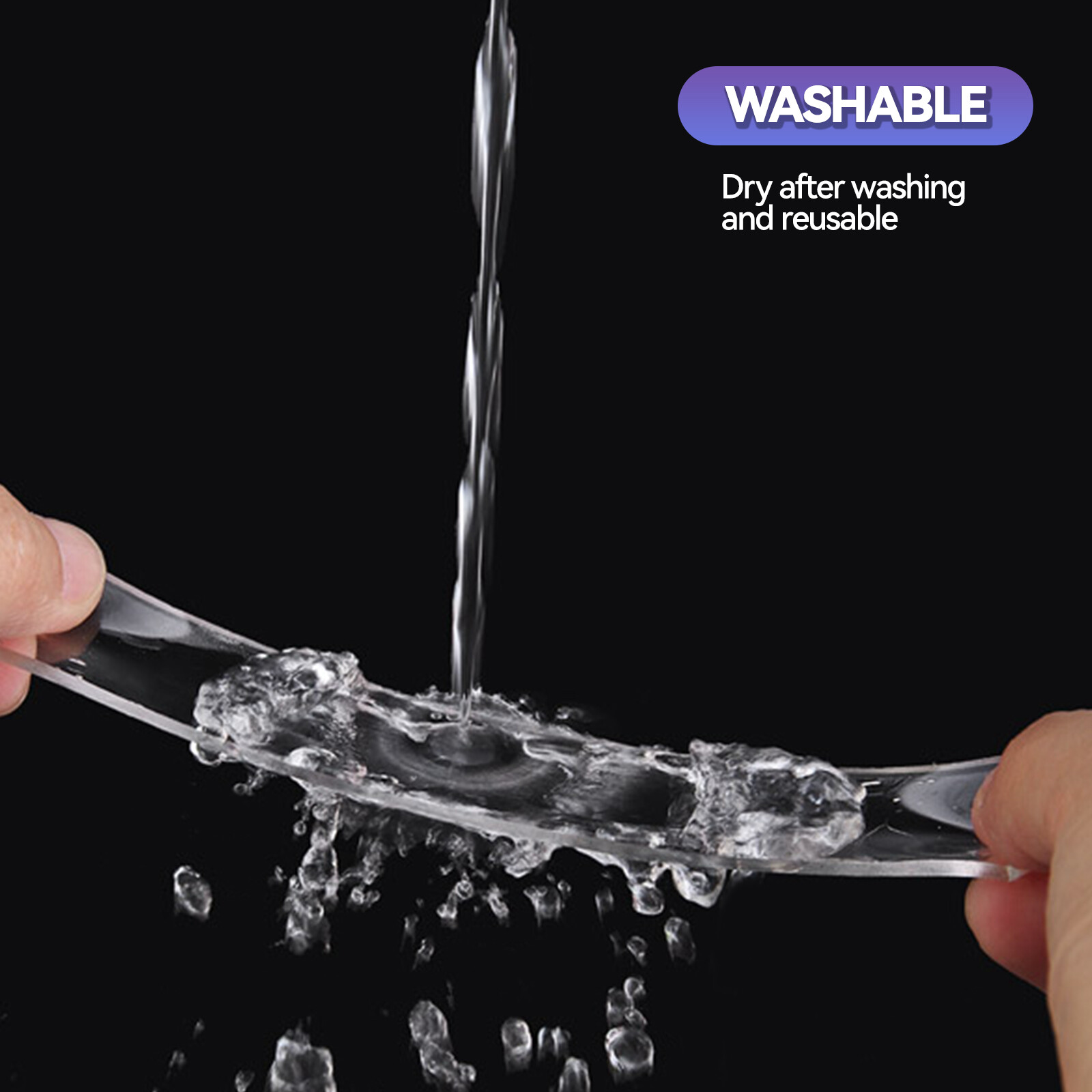 Strong Double Sided Tape Nano Transparent Traceless Washable Adhesive Invisible