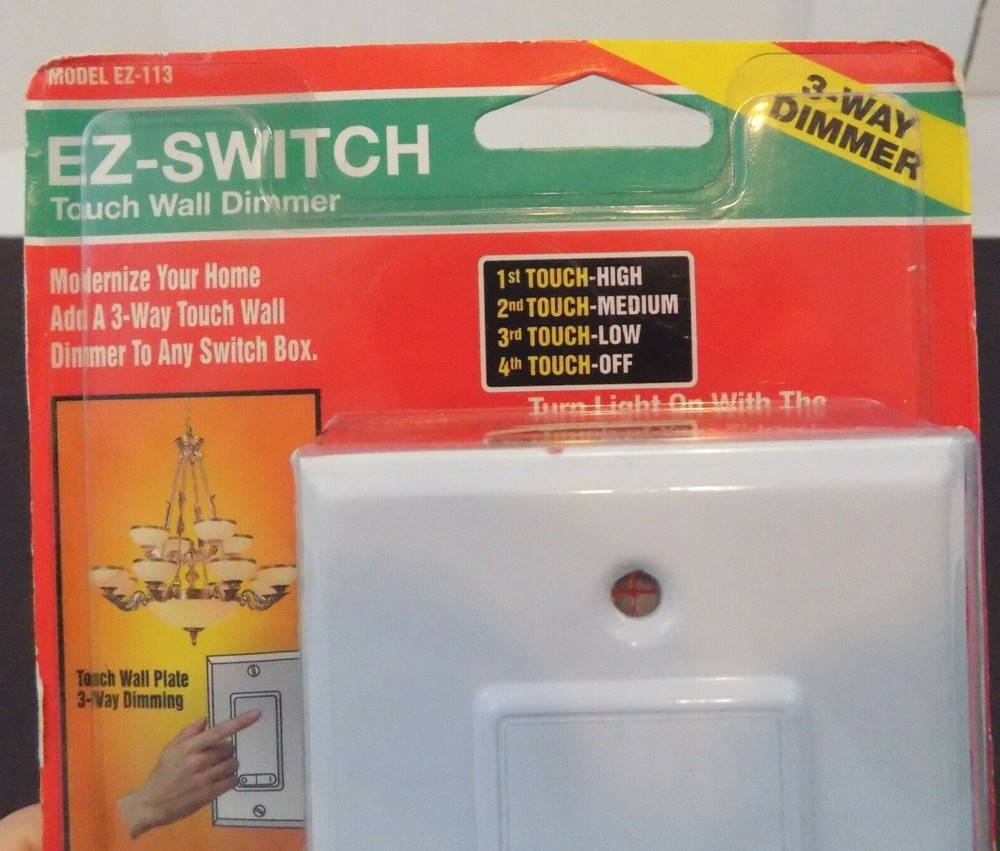 EZ-SWITCH Touch Wall Dimmer ~ Model EZ-113 ~ 3-Way Dimmer ~ NEW