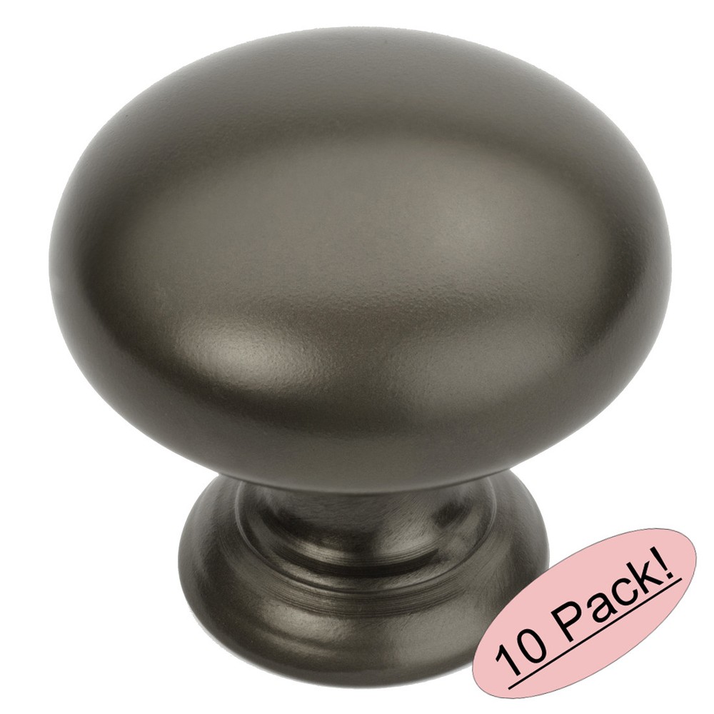 *10 Pack* Cosmas Cabinet Hardware Graphite Round Mushroom Knobs #4950GPH