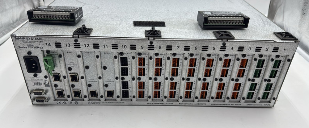 Biamp Systems Tesira SERVER-IO Digital Network Signal Processor DSP P/cord