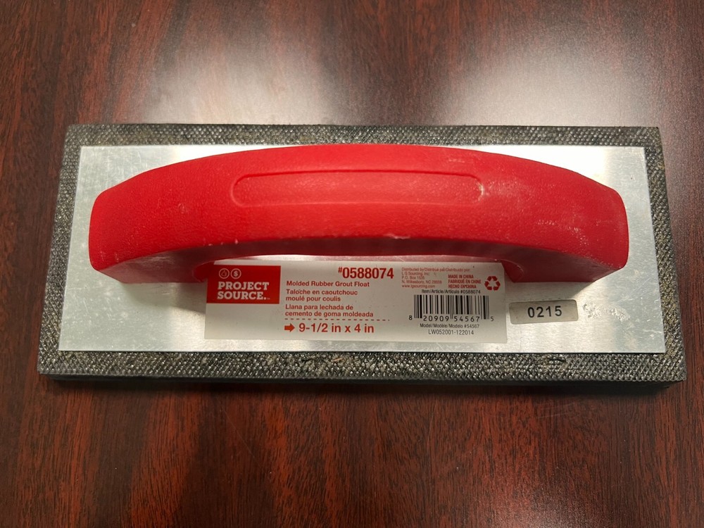 Project Source Molded Rubber Grout Float 9 1/2" X 4" Model#0588074