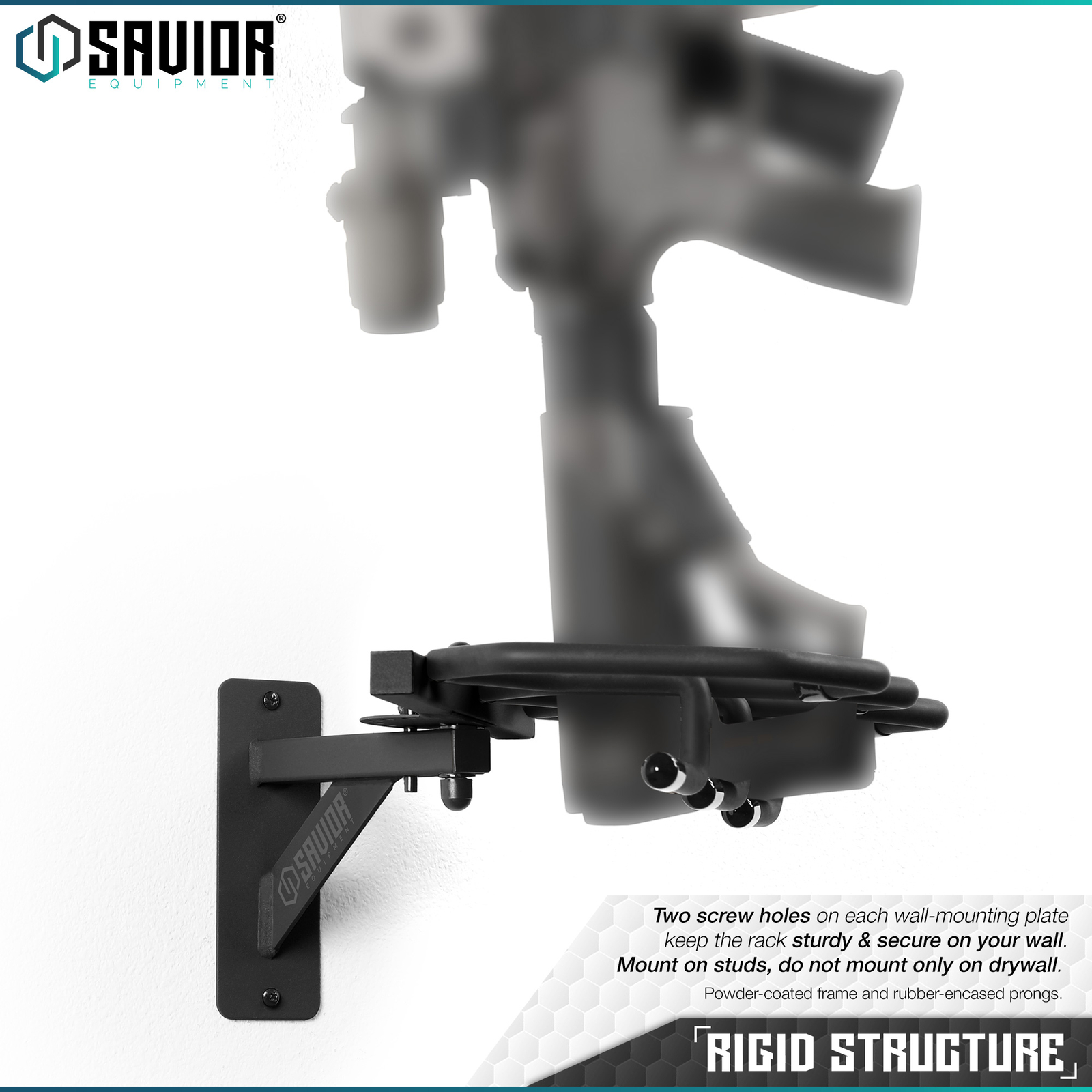[SAVIOR]Vertical 3 Gun Rifle Wall Mount Rack Carbine Shotgun Hook Hanger Display