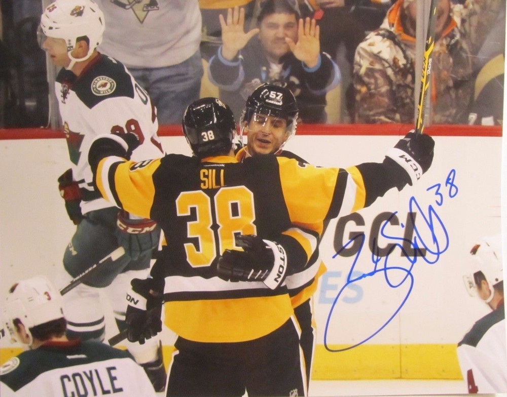 ZACH SILL  AUTOGRAPH photo PITTSBURGH PENGUINS signed GLOSSY 8x10