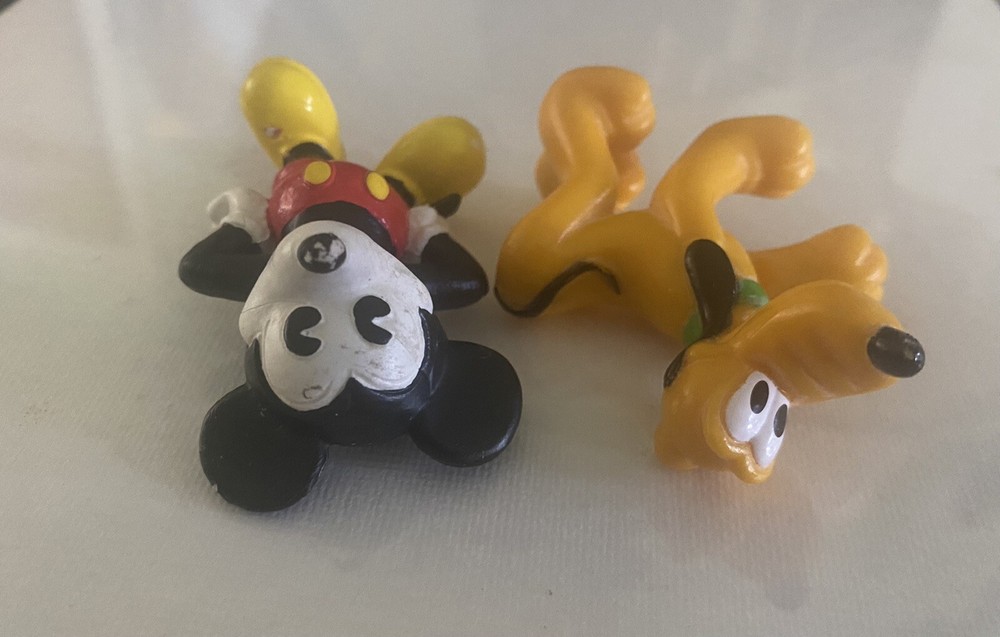 1984 Bully Pie-eyed Mickey Mouse With Additional Pluto figure