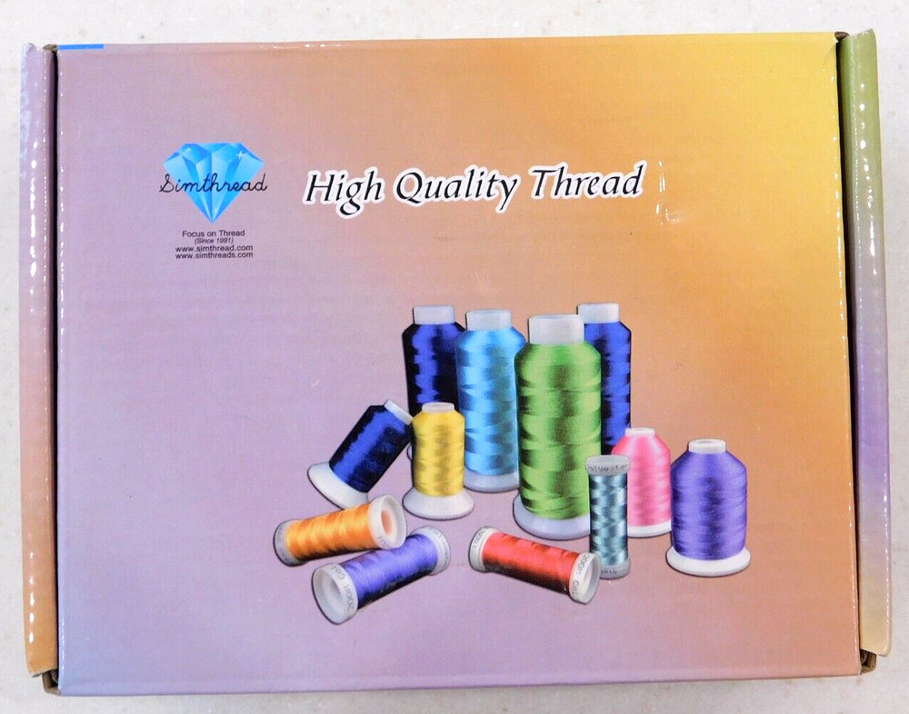 Simthread Lilac 612 3 Pack 5500y Polyester Embroidery Sewing Thread