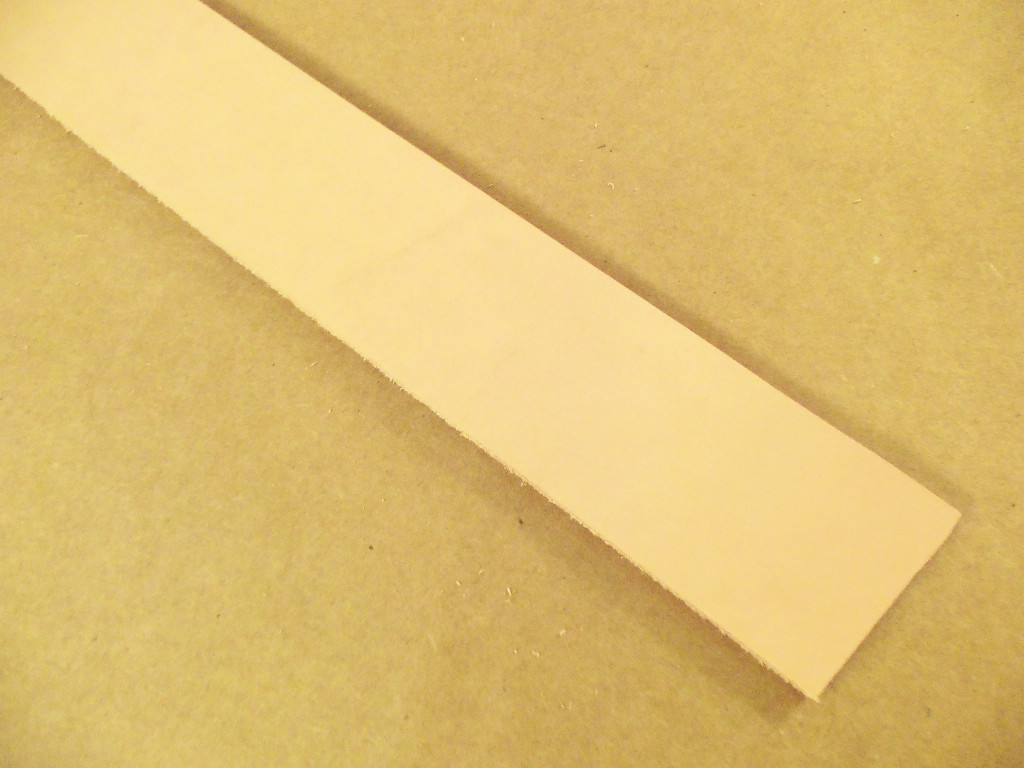 8/9 Oz Veg Tanned Natural Leather Belt Blanks 62" - 68" (Various Widths)