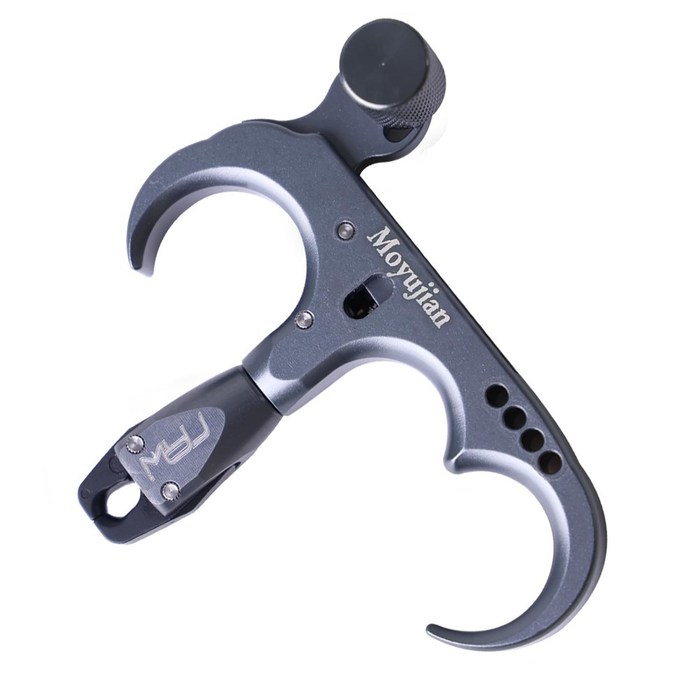 Compound Bow 3 Finger Thumb Release 360-Degree Rotational Automatic Closure Jaw