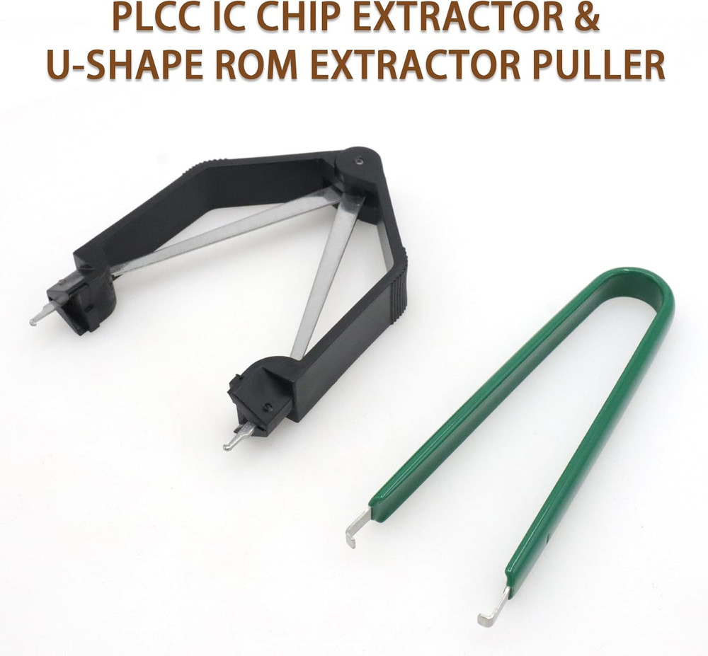PLCC IC Chip Extractor U-Shape ROM Puller Tool Kit for Motherboard Use